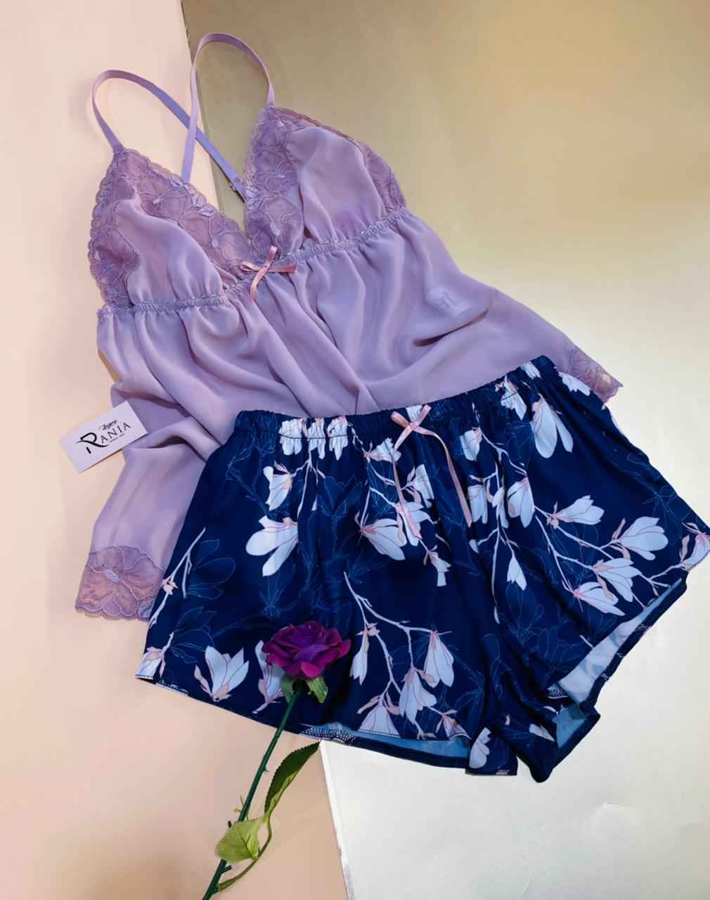 Caraco Satin Dentelle