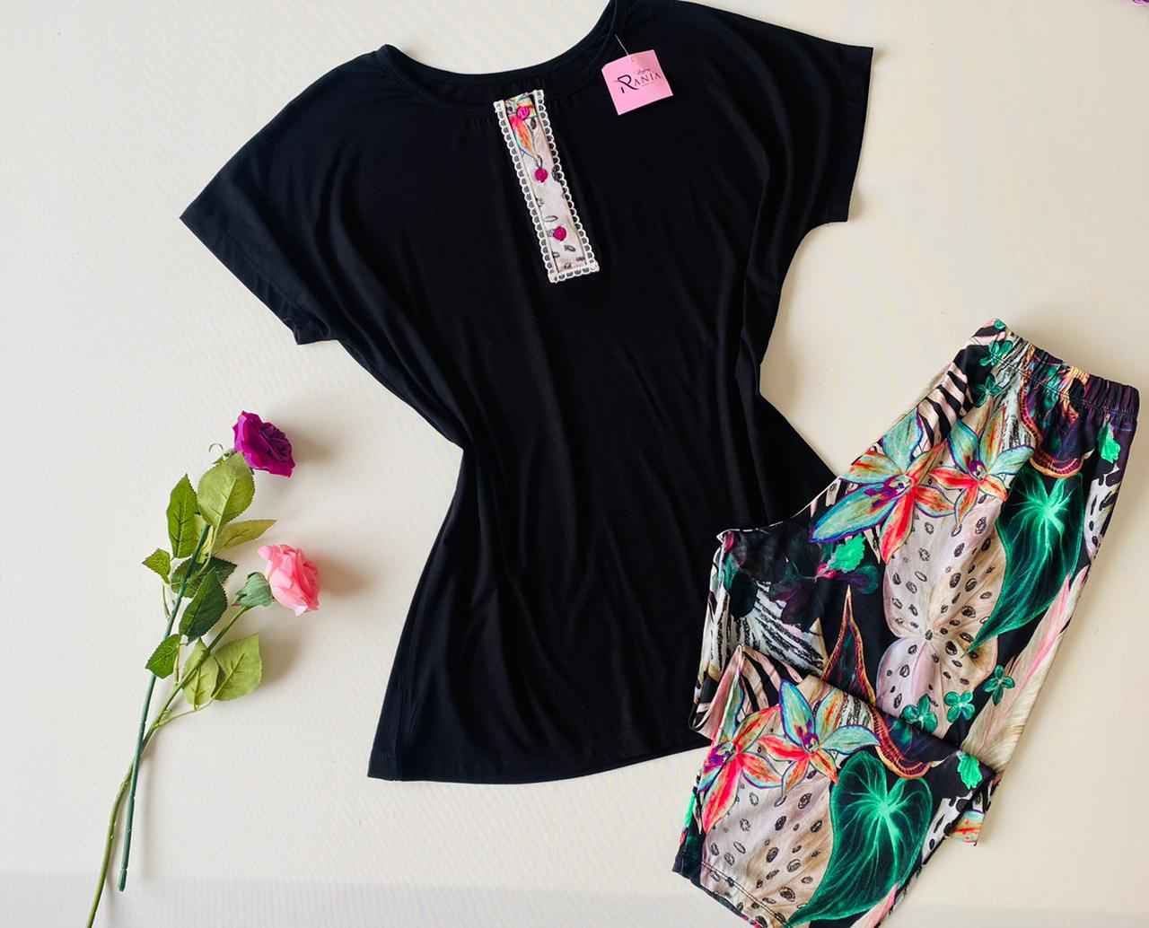 Ensemble de Pyjama Femme Coton Vêtements de Nuit  Idéal pour Printemps et été