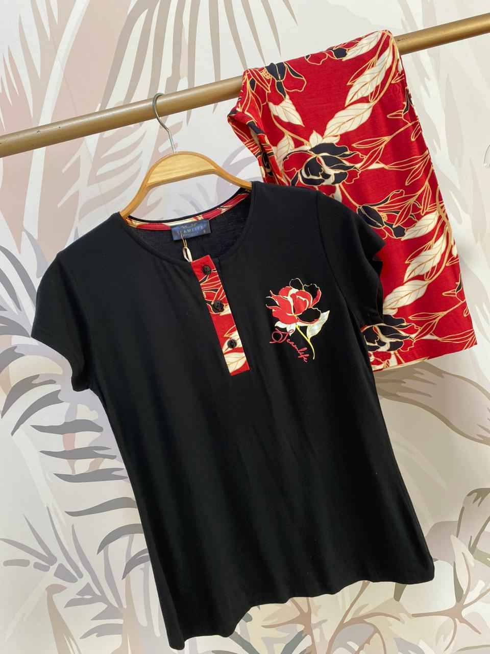 pyjama femme été avec pantacourt