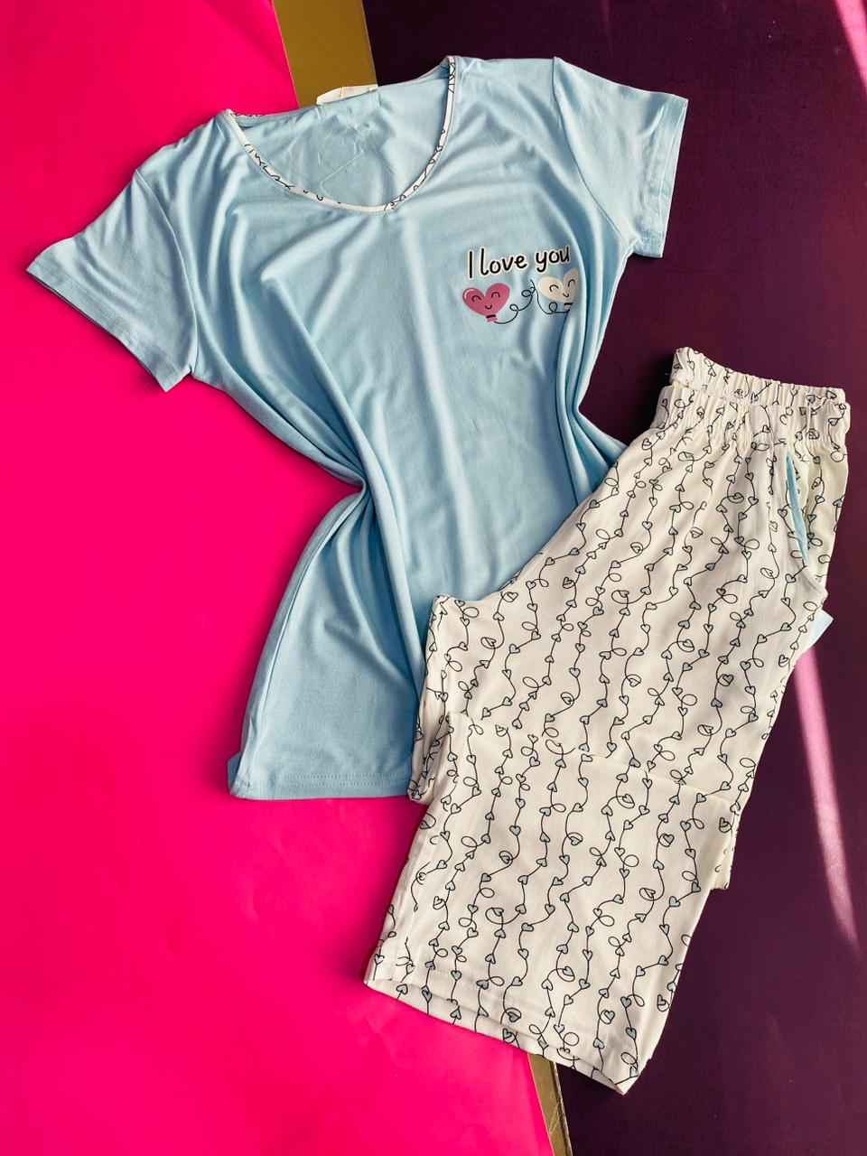 pyjama femme été avec pantacourt