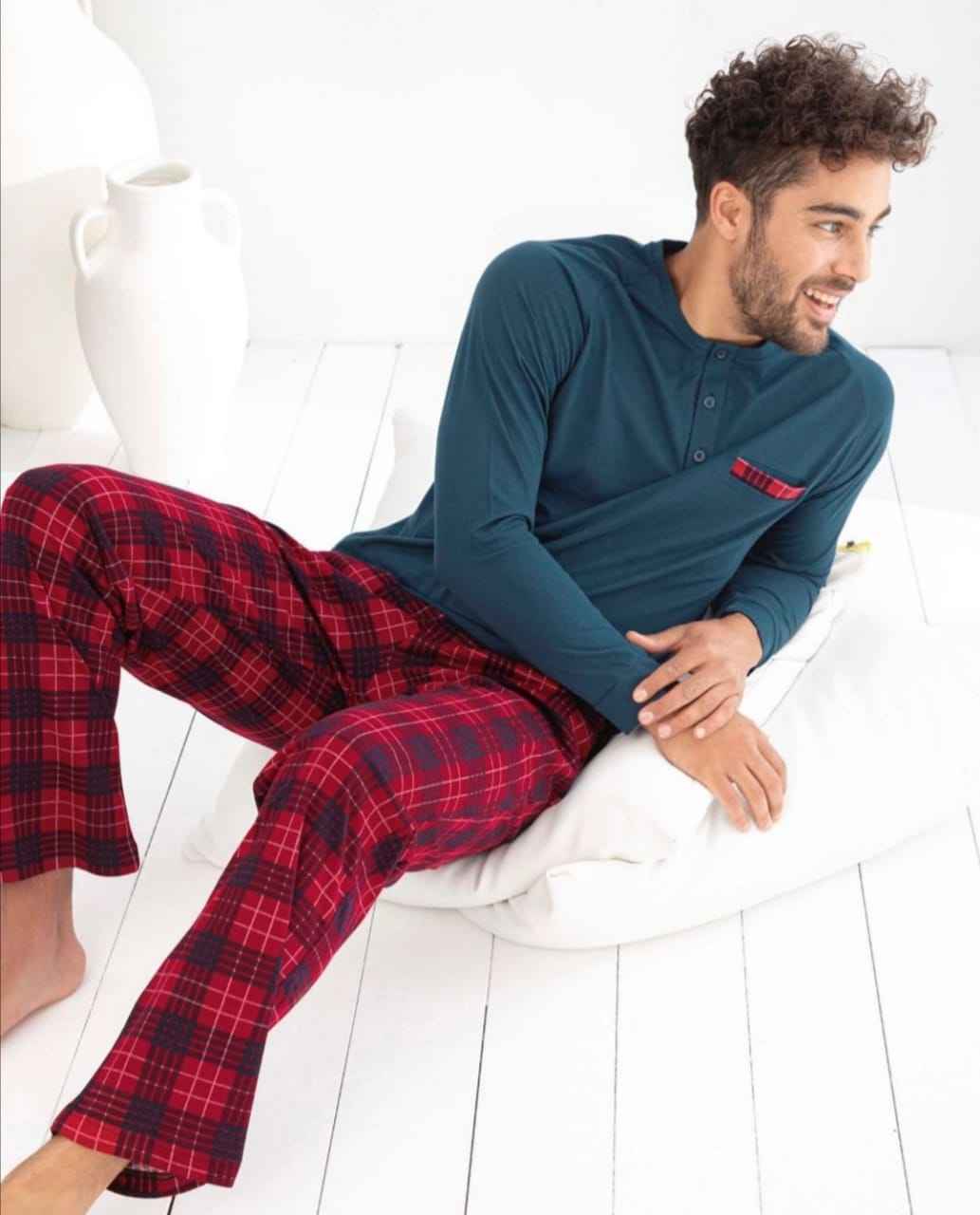 Pyjama Hommes Coton Hiver