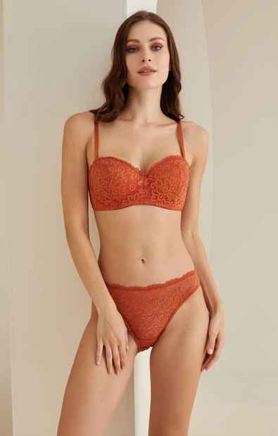 Ensemble Soutien-Gorge et Culotte en Dentelle