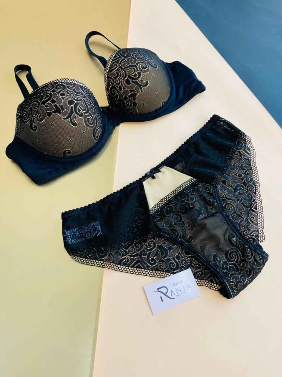 Ensemble Soutien-Gorge et Culotte en Dentelle
