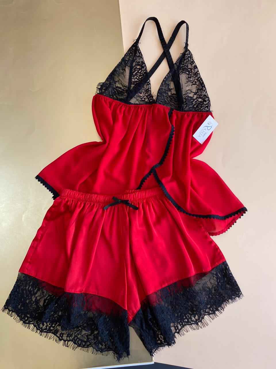 Caraco Satin Dentelle