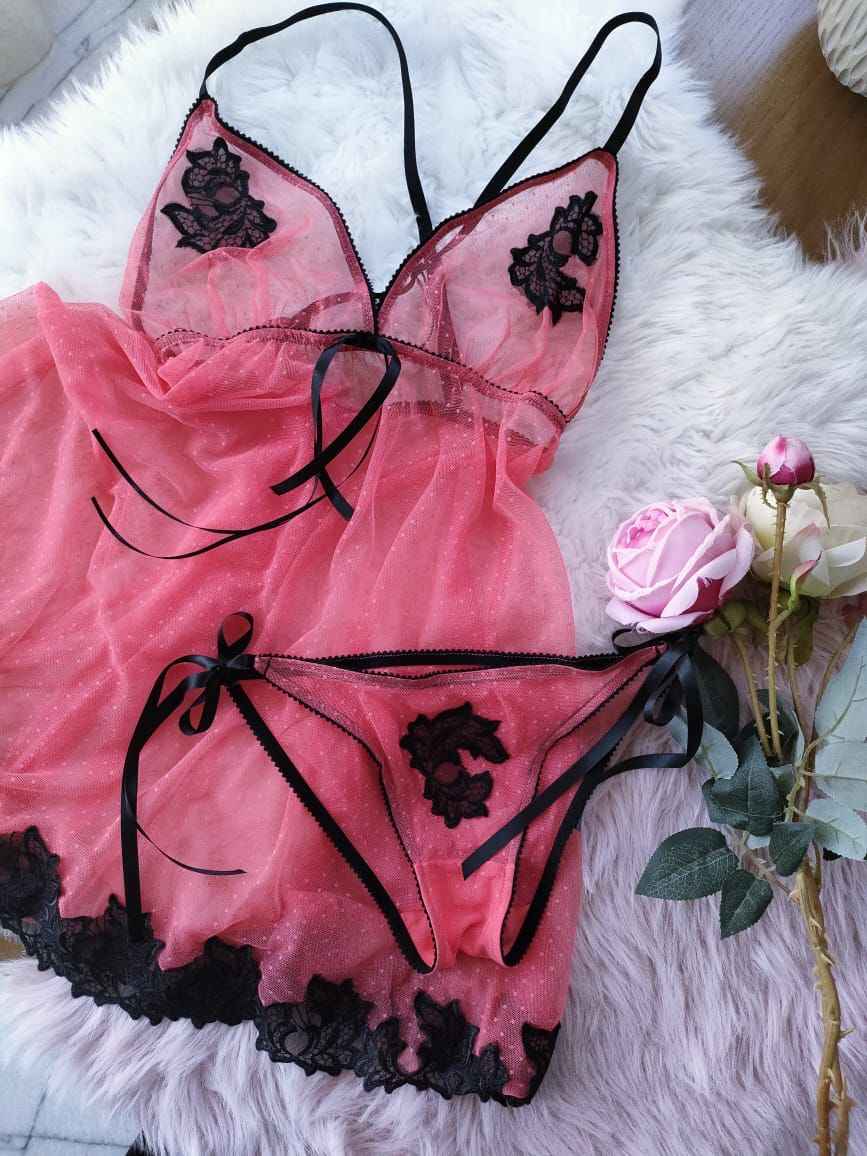 Nuisette  en dentelle