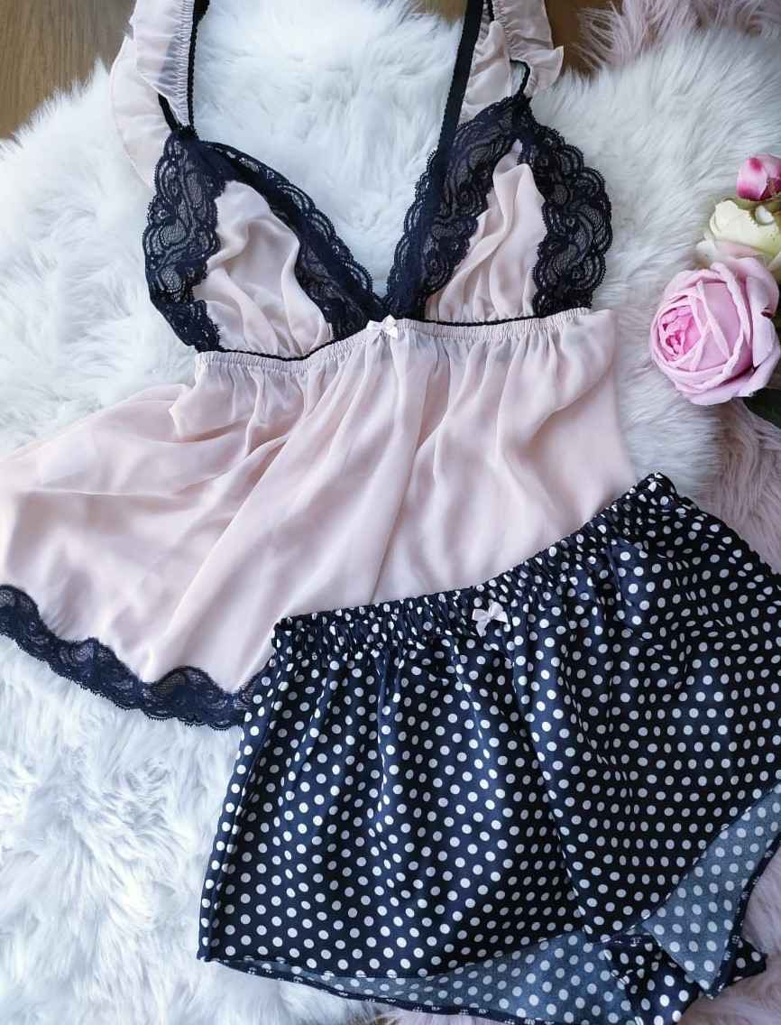 Caraco Satin Dentelle