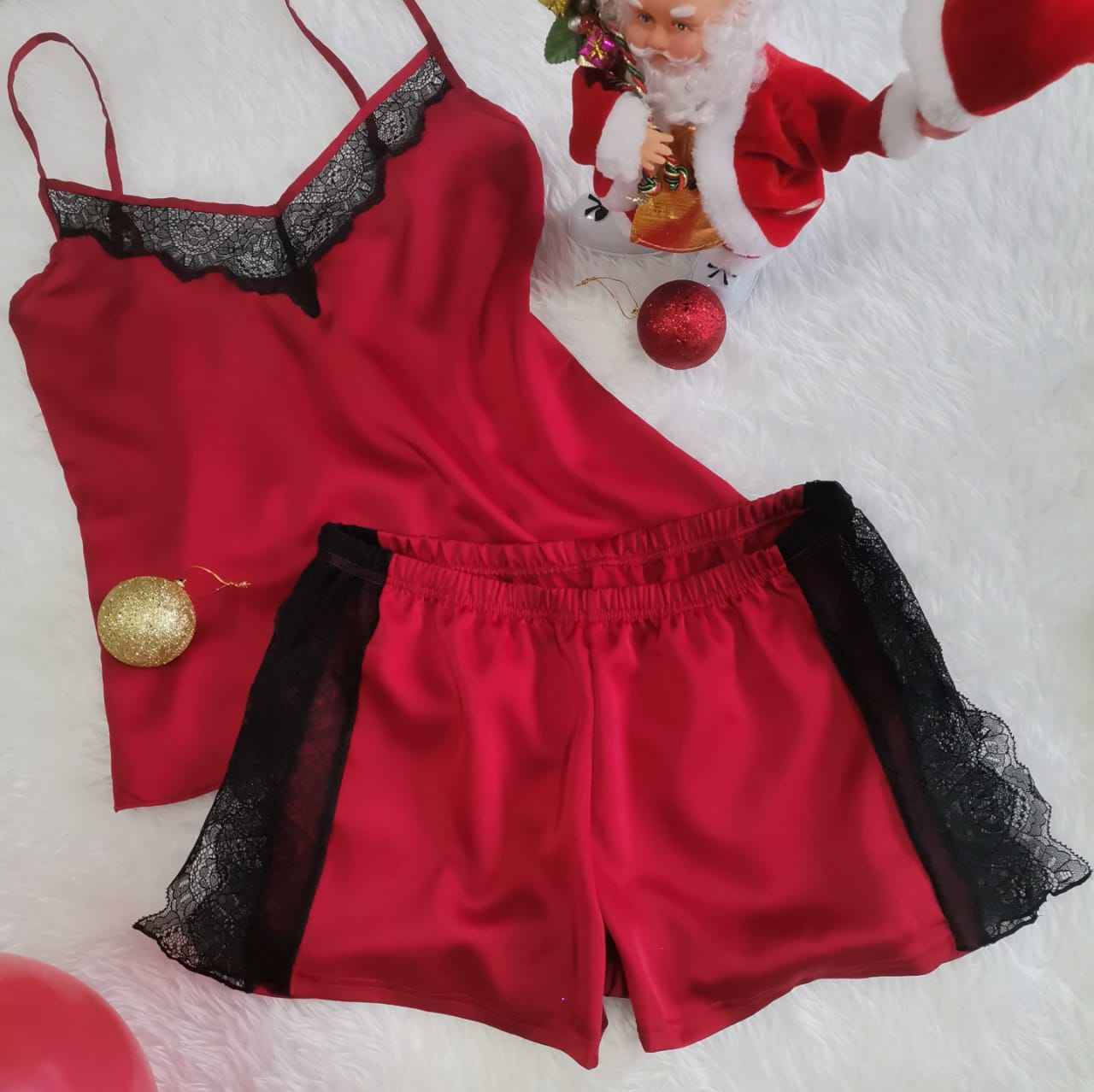 Caraco Satin Dentelle