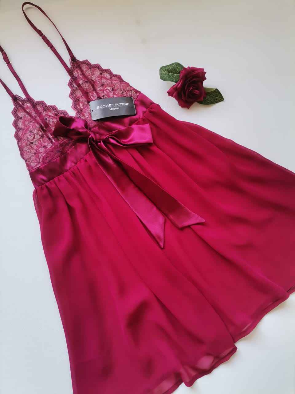 Nuisette Sexy Femme Rouge