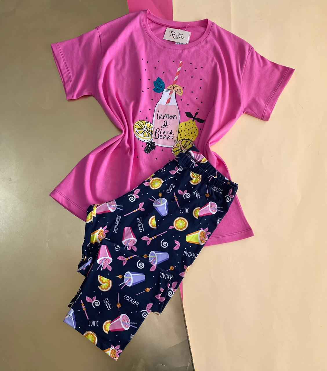 pyjama femme été avec pantacourt